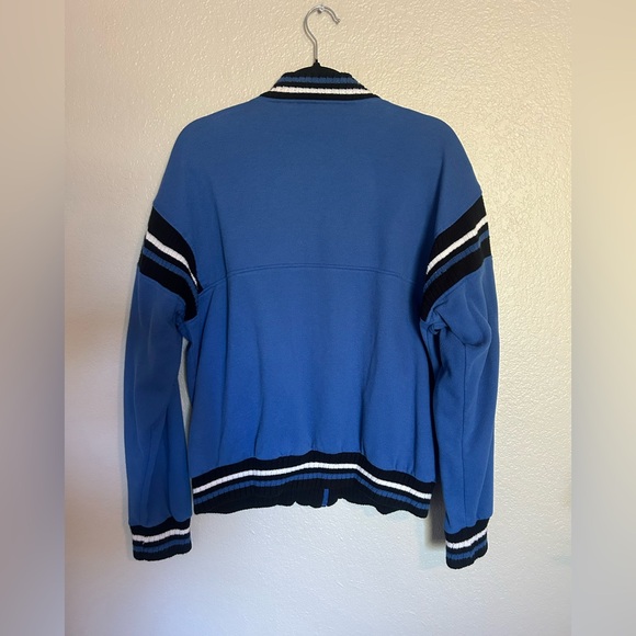 Dior Blue Track Sweater with Textured Fabric - Picture 3 of 10